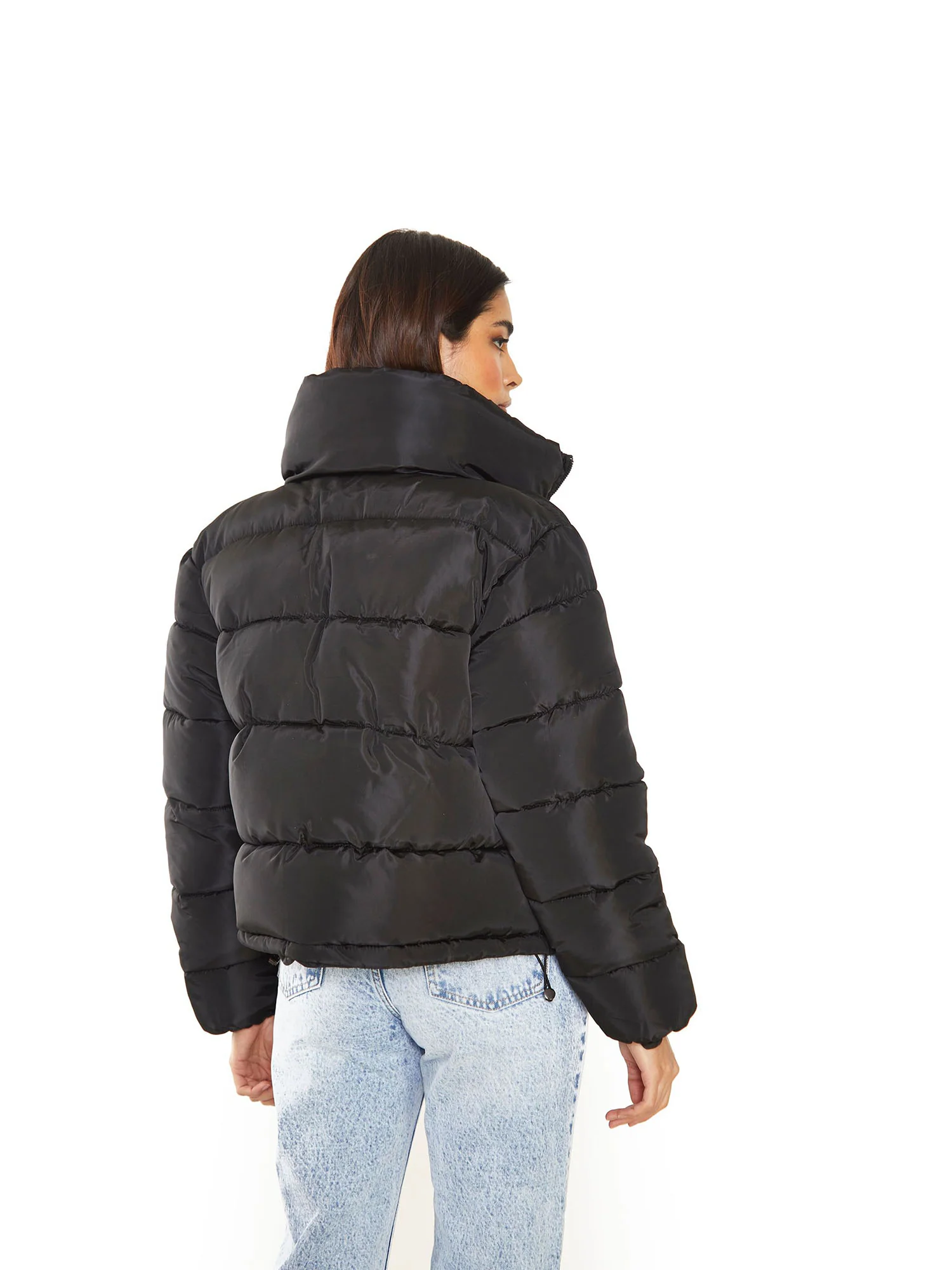 Glamorous Black Puffer Jacket - Image 2