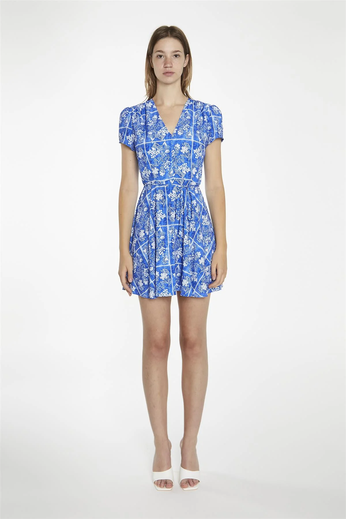 Blue Tile Mini Dress - Image 2