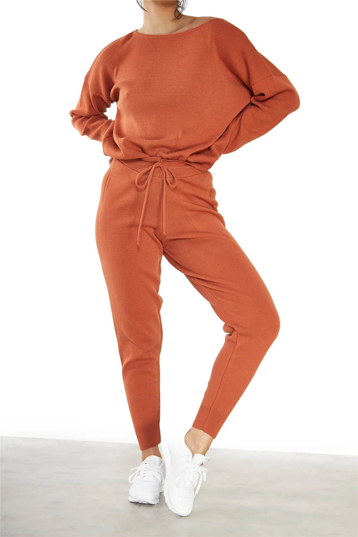 Cinnamon Tie Waist Joggers - Image 2