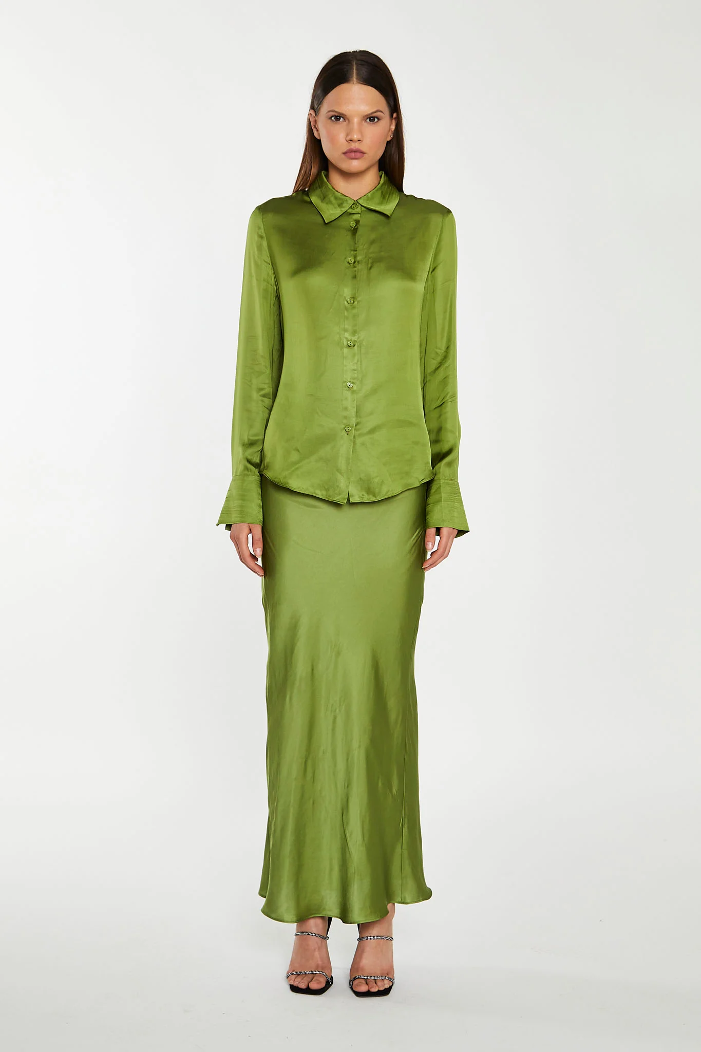Dark-Apple Green Classic -Shirt - Image 4