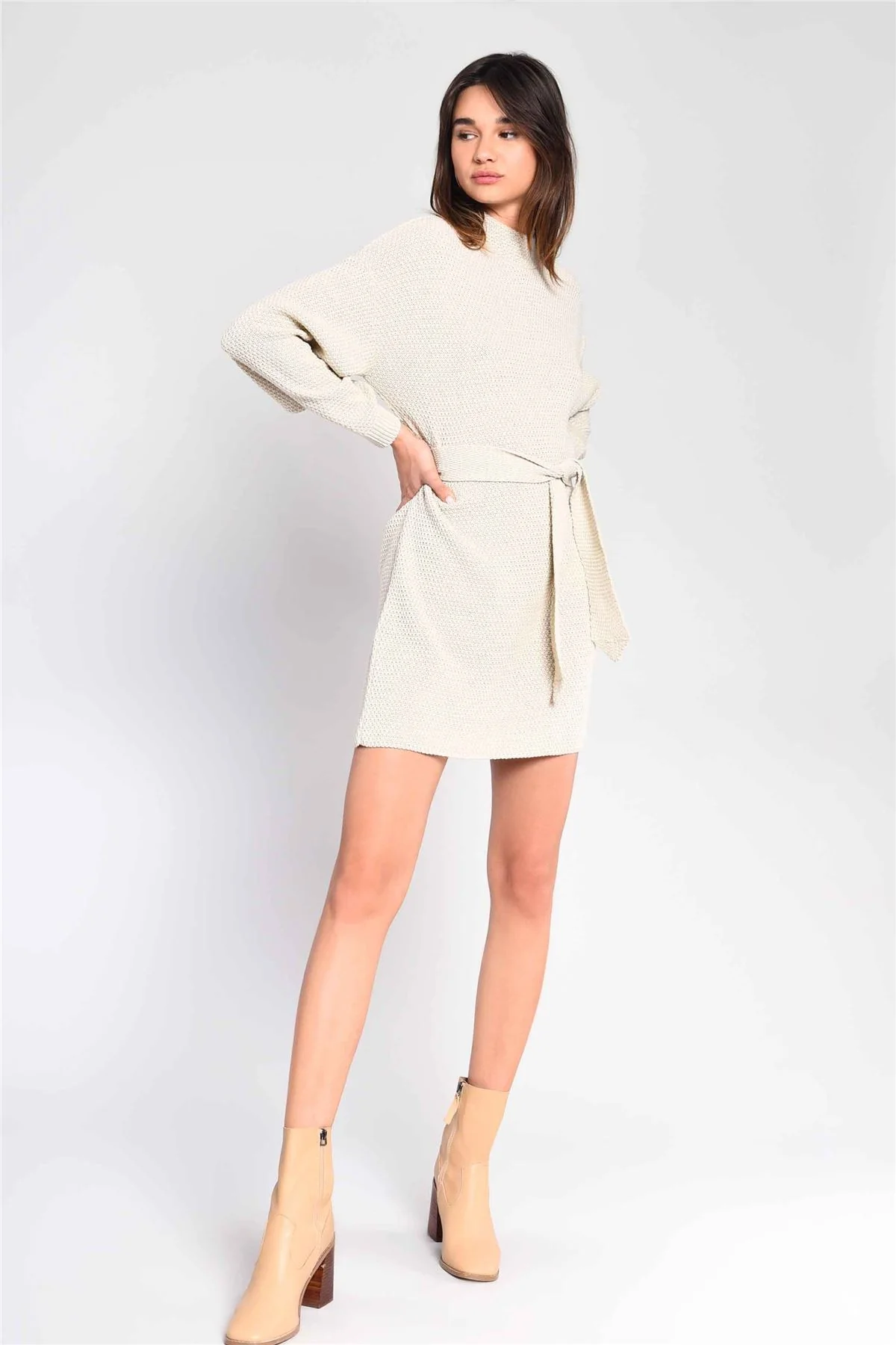 Ecru Jumper Mini-Dress - Image 6