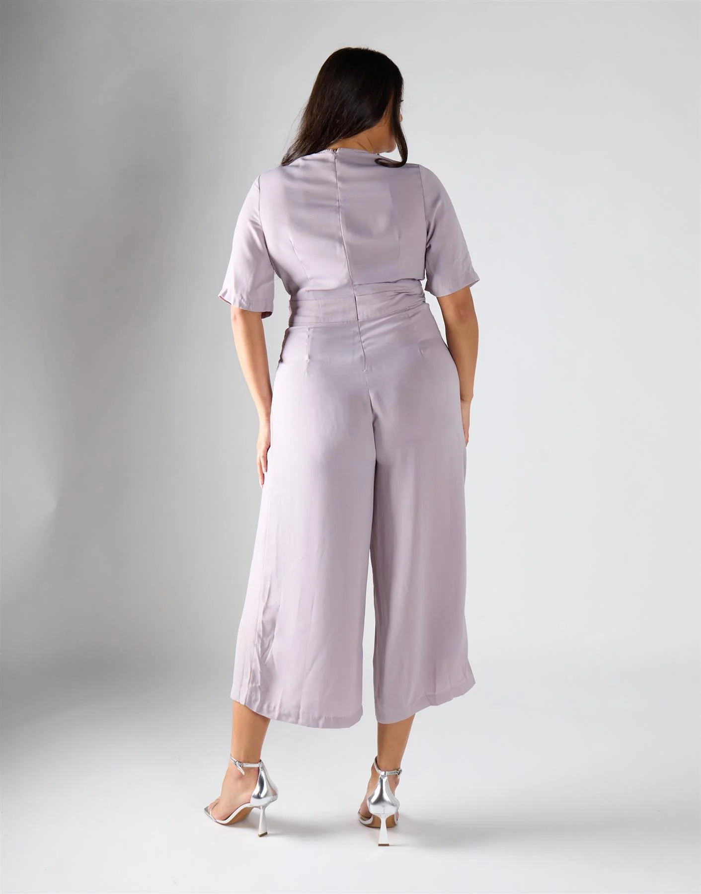 Glamorous Curve Grey Culotte-Jumpsuit - Image 4