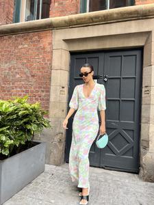 Multi Blurred Floral Maxi Dress - Image 14