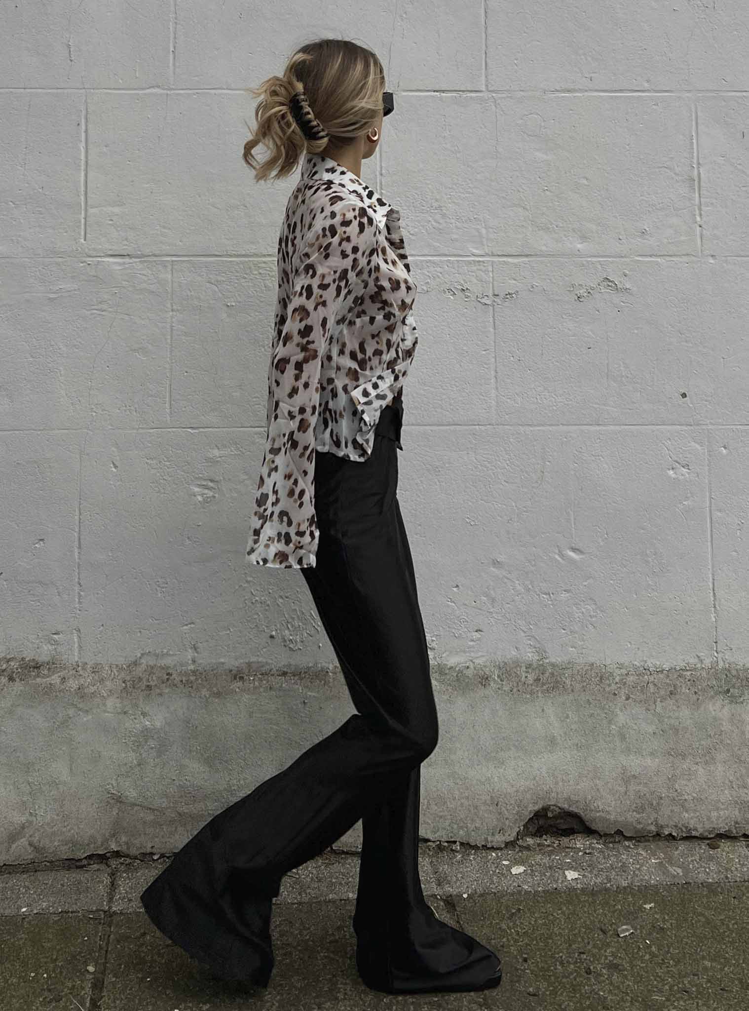 Glamorous Black Flared Disco Pants - Image 2