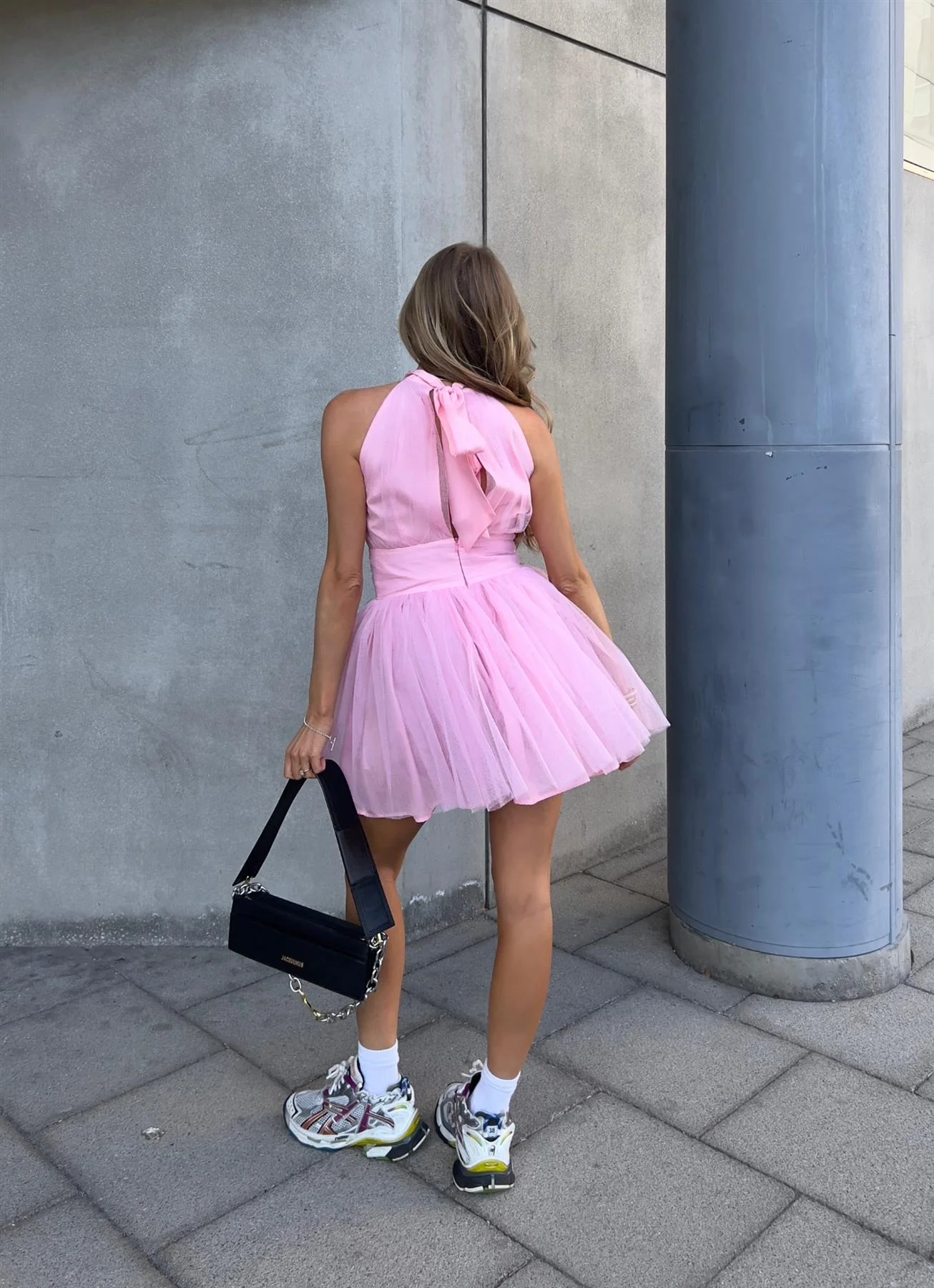 Liberty Tulle Mini Dress -Pretty Pink - Image 2
