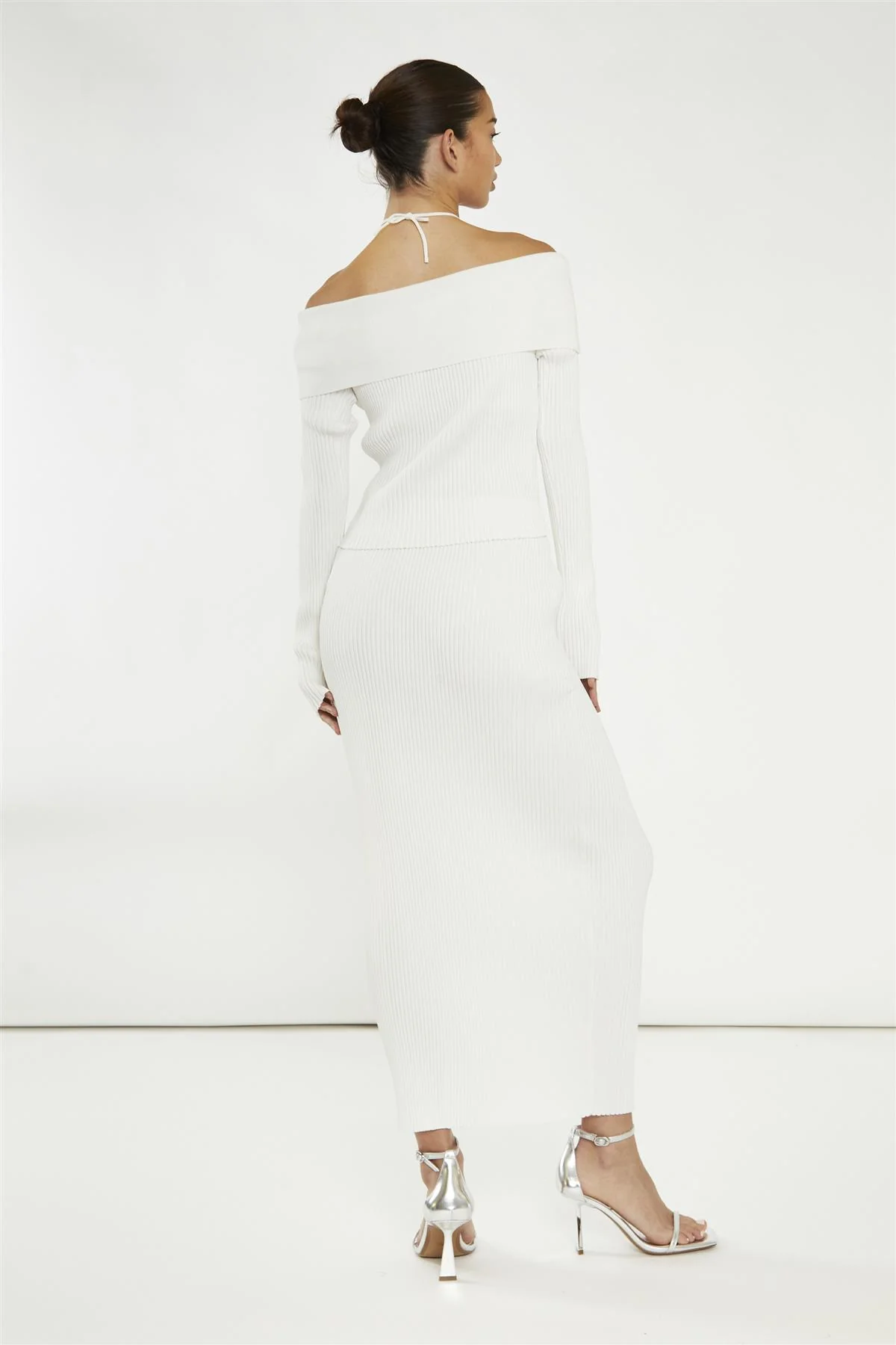 Off-White Beaded Strap Bardot-Top - Image 2