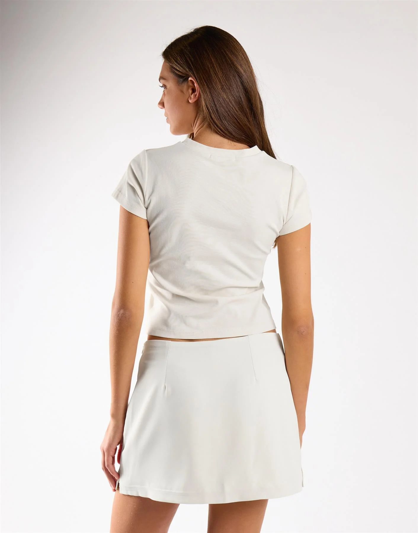 Off White Mini Skort - Image 2