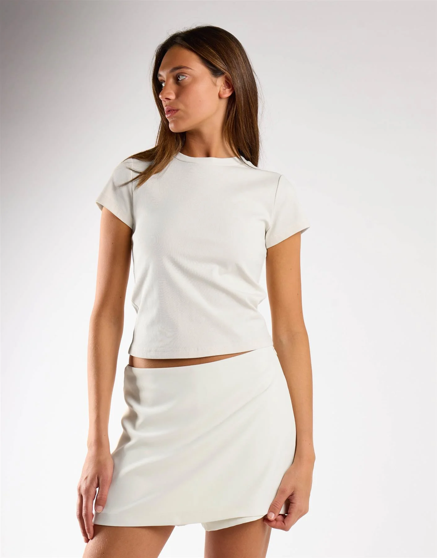 Off White Mini Skort - Image 3