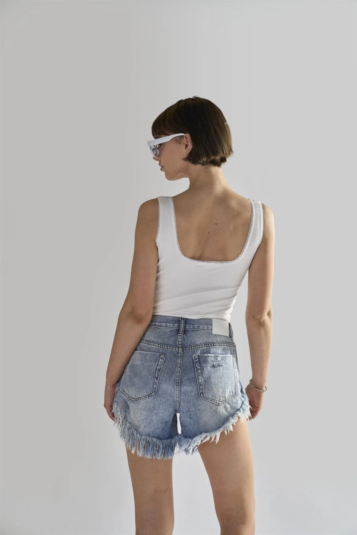 Off-White Square-Neck Bodysuit - Image 2