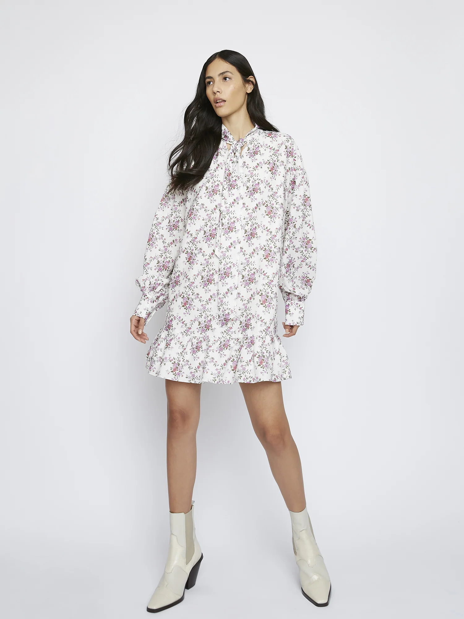 Romantic Floral Mini Dress