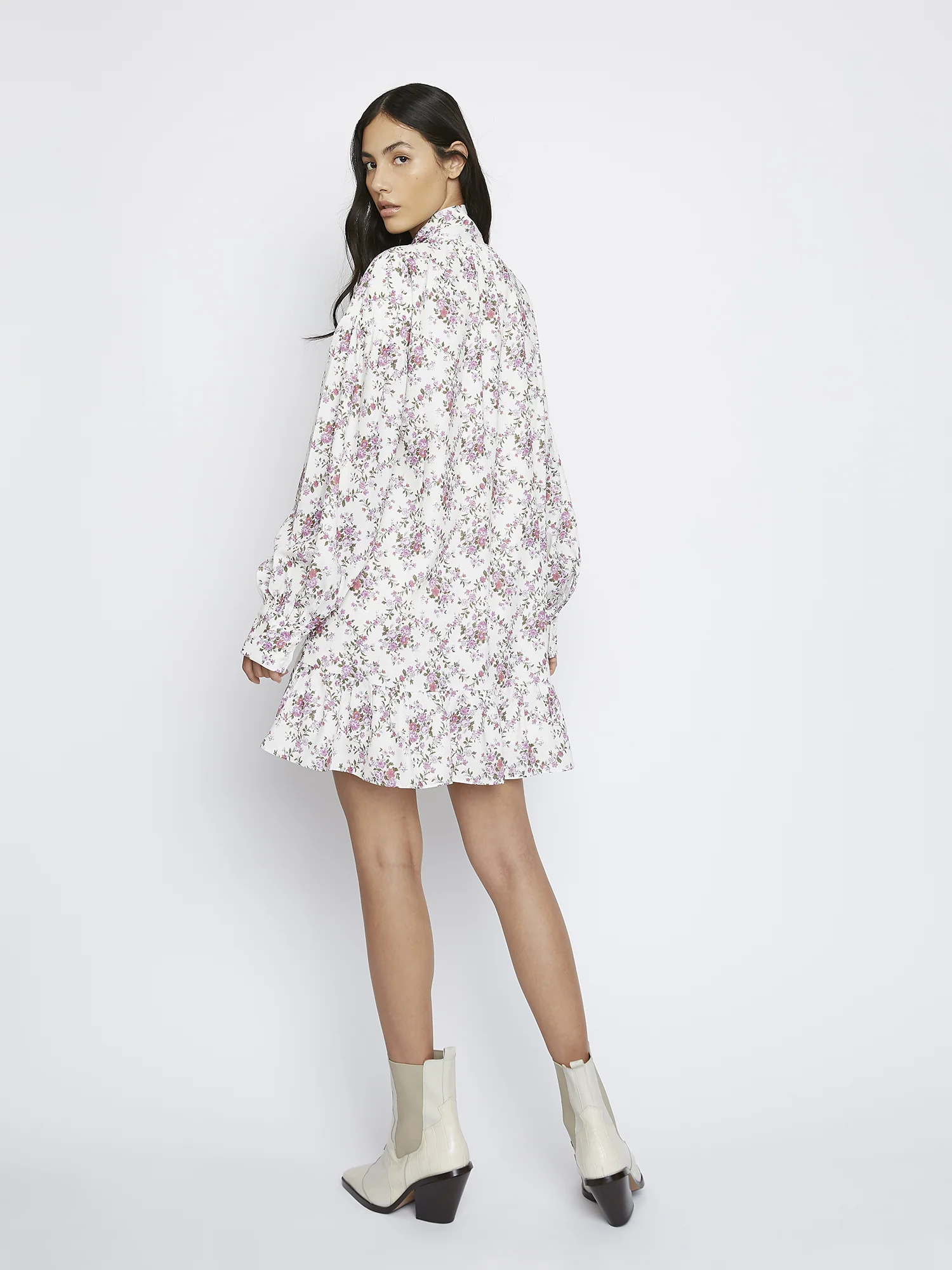 Romantic Floral Mini Dress - Image 3