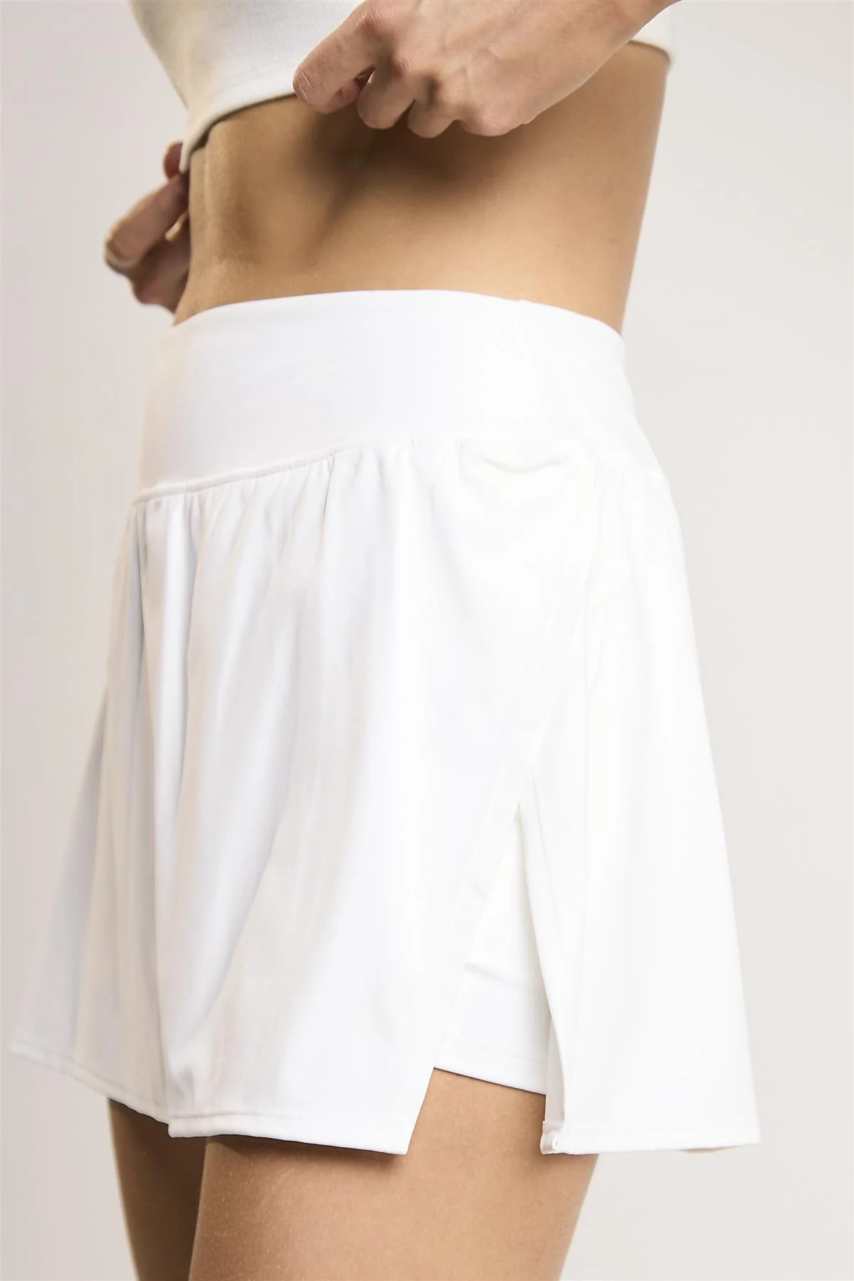 Signature White Side-Split Skort - Image 4