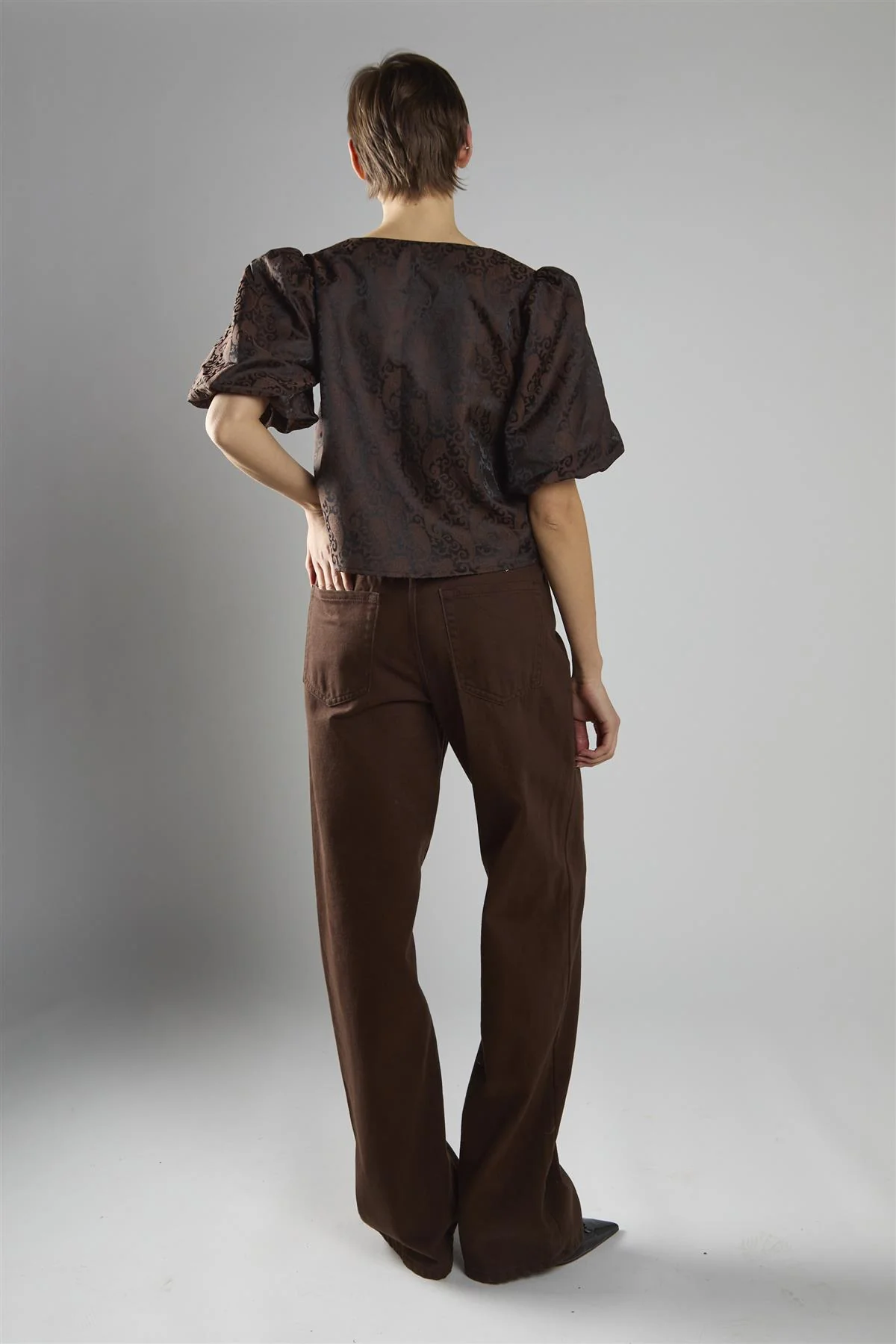 Straight Comfort Jean- Brown - Image 2