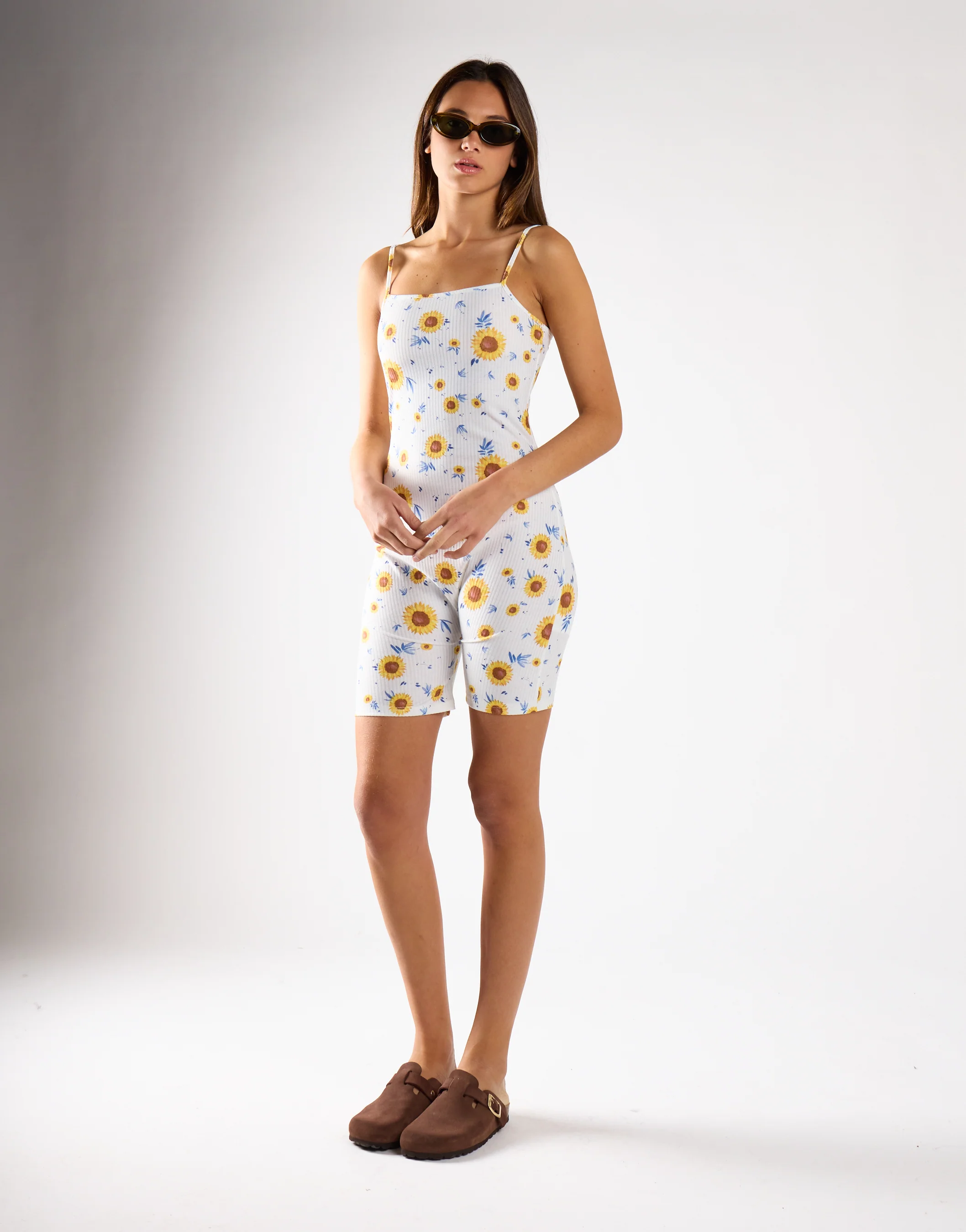 Sunflower Rib Bodycon Playsuit